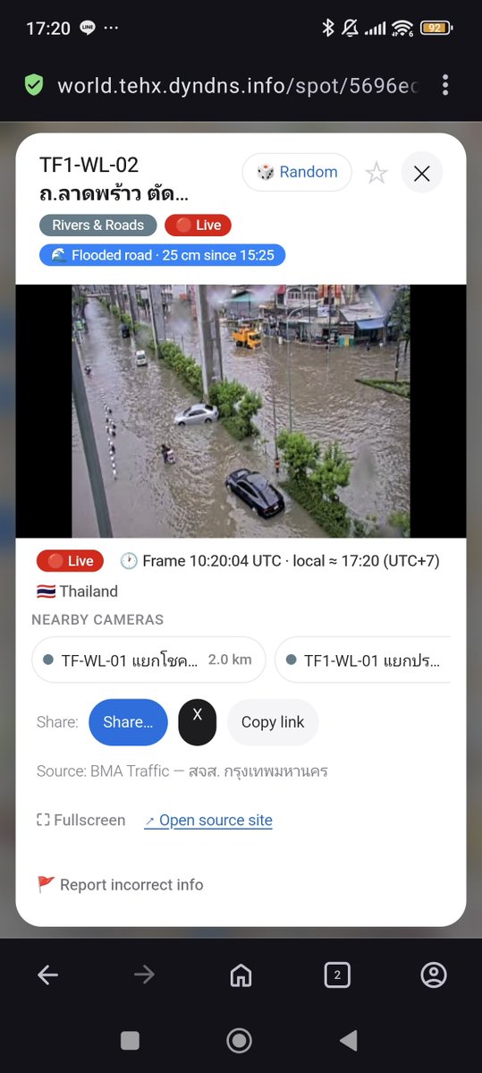 watcharate's tweet photo. ((( ช่วยกันแชร์ครับ )))

เว็บรวม LIVE สดจากกล้อง CCTV พร้อมวิเคราะห์และแสดง เฉพาะจุดที่มีน้ำท่วมขัง

ใครกำลังเดินทางลองเช็กสถานการณ์ก่อนออกเดินทางนะครับ

https://t.co/BLhqJ7vAUC

#น้ำท่วม #ฝนตกหนัก #น้ำท่วมกทม #น้ำท่วมกรุงเทพ https://t.co/pQtyAwvl46