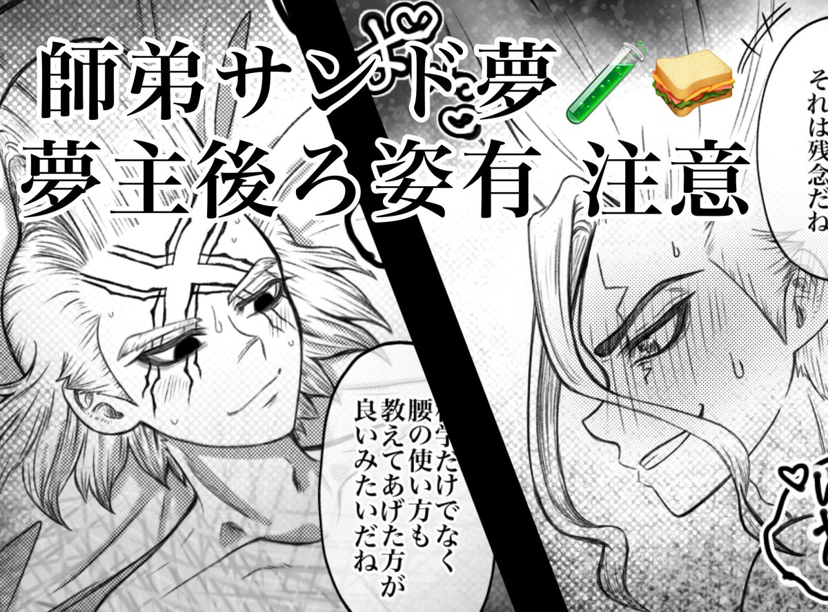 totsukubo's tweet photo. #夜のdcst夢 🧪🥪(✖️と🚀)
師弟サンド

全体(3枚あります)➡️ https://t.co/B4JwVEJraT

パスワード：18over？(y/n) https://t.co/AzjVvk89J2