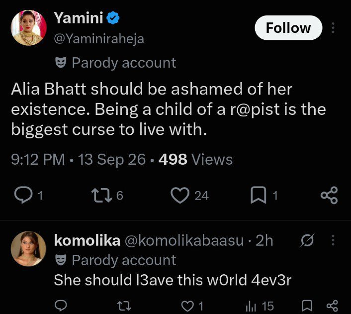 notmyfawlt's tweet photo. Deepika fans really wishes d*ath for her , imagine the type of hatred they have https://t.co/j6f43cuCCV