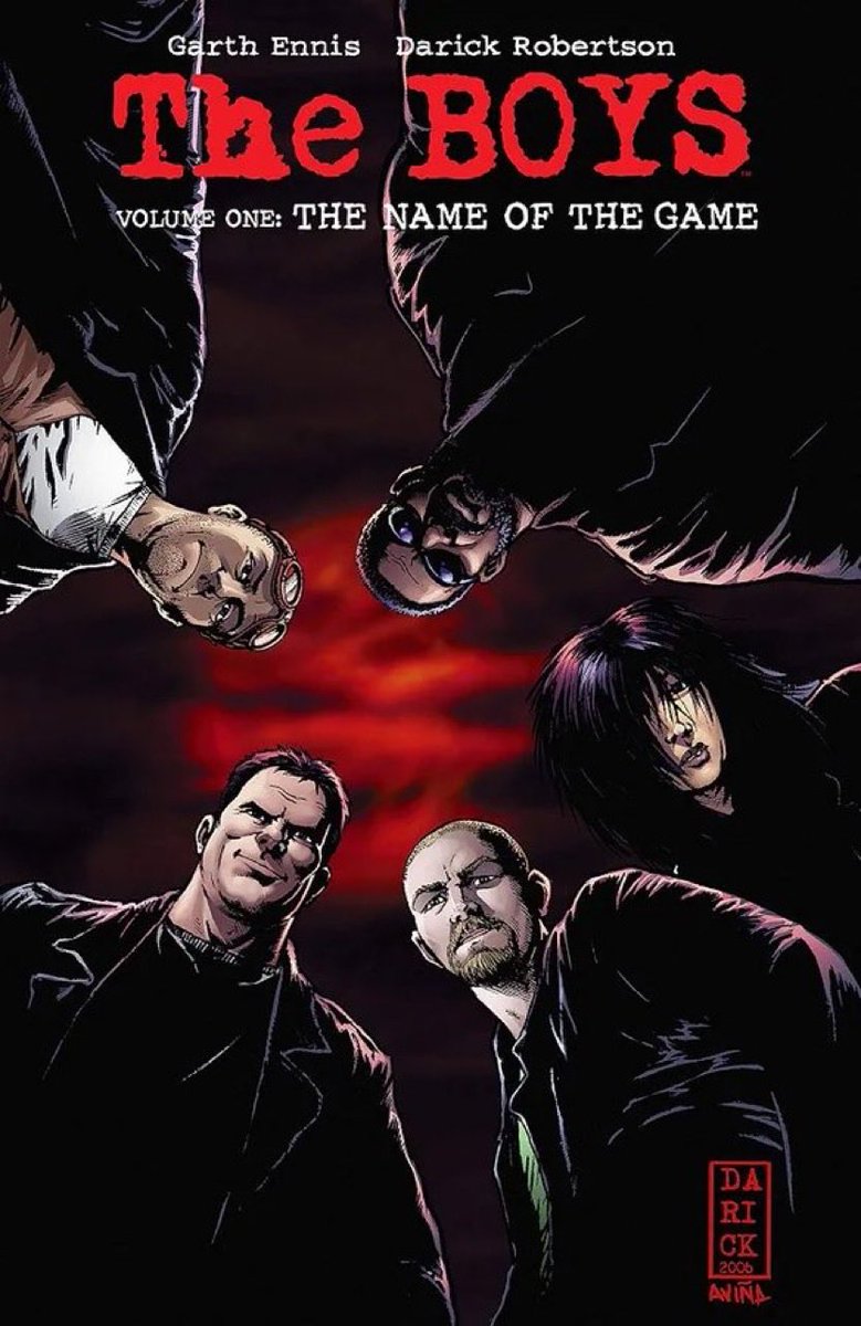 TheBoysOOCC's tweet photo. Exactly 8 years ago today, #TheBoys revealed their first ever cover for ‘THE BOYS’ series.

The cover resembled the 1st volume of ‘THE BOYS’ comic book cover.

It was also the first look at the characters. https://t.co/jODyWfLvrx