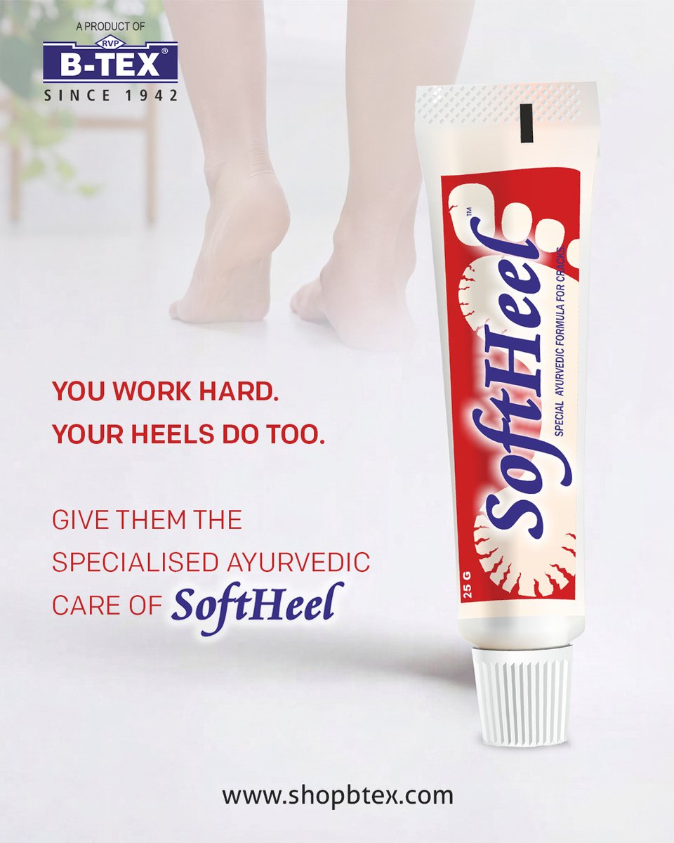 btexointment's tweet photo. Your feet carry you every day. A little care goes a long way.
Give cracked heels and dry skin the Ayurvedic care of Soft Heel.
#SoftHeel #CrackedHeels #HeelCare #FootCare #DrySkinCare #ToeCracks #ChappedHands #AyurvedicCare #SkinComfort #CareForEveryStep https://t.co/Tzryt6Ua0M