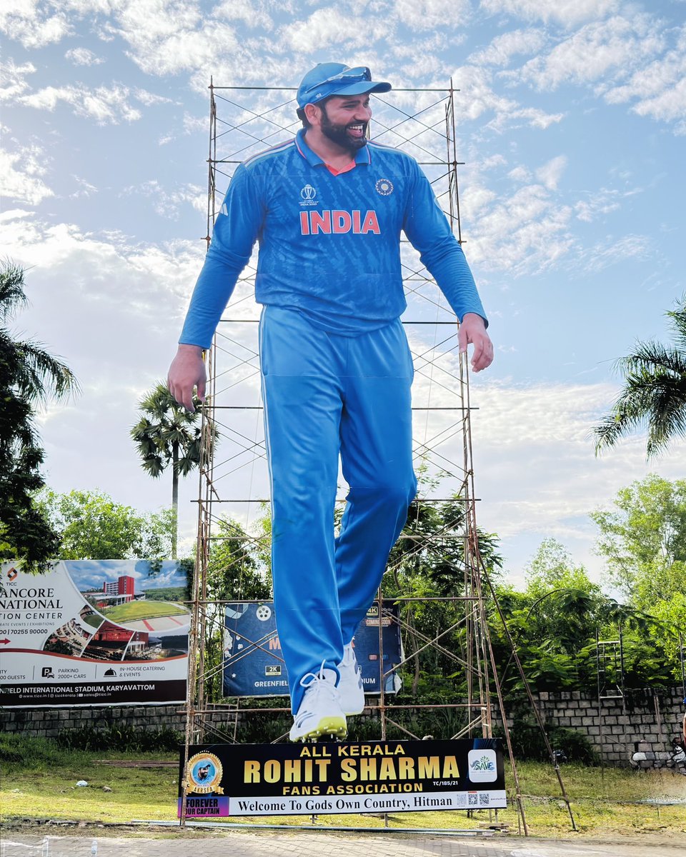 ImSaiRo45's tweet photo. Kerala turns into Ro-Land @ImRo45 🇮🇳🫡 https://t.co/BN2uQrecaH