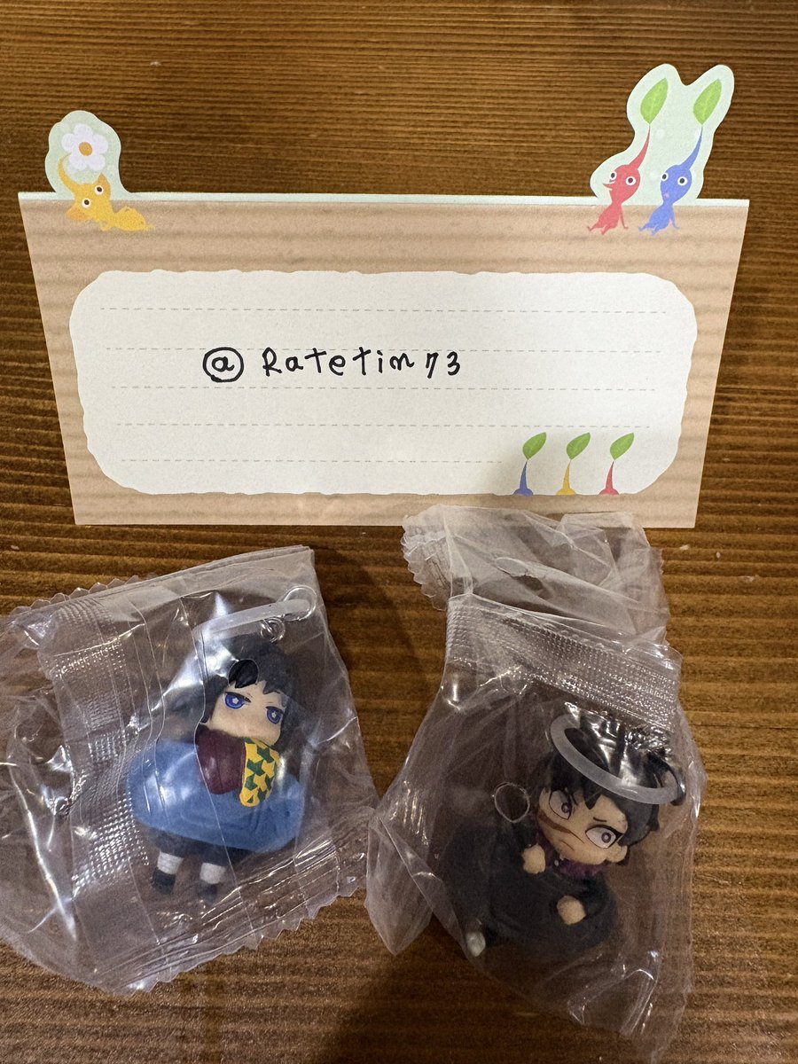 Ratetin73's tweet photo. 【交換希望】
鬼滅の刃 キャラばんちょうこう 
めじるしマスコット 弐

譲：冨岡 義勇、不死川 玄弥
求：胡蝶 しのぶ、宇髄 天元
※画像2枚目をご確認ください。

郵送での交換希望です📮
複数交換を優先します。
検索からでもお気軽にお声掛けください☺️

#鬼滅の刃
#鬼滅
#キャラばんちょうこう弐 https://t.co/0CtiVP8ZFt