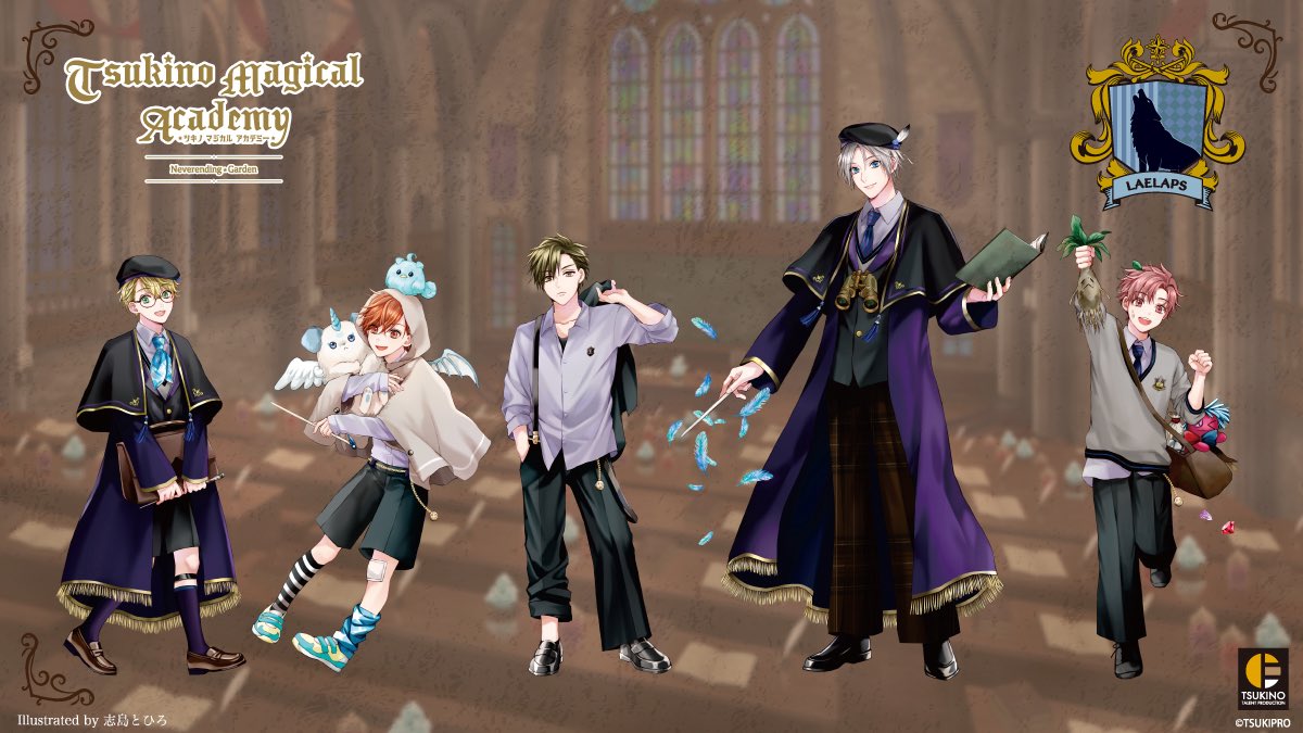 tohiro1's tweet photo. 【ALIVE】お知らせ🎓
#AGF_2026 ツキプロ合同エア舞台
「Tsukino Magical Academy」ALIVEビジュアルが公開されました！
同じ学び舎でのそれぞれの暮らしをイメージしデザインさせていただきました。
大好きな魔法の世界、今年もツキプロのエア舞台を楽しみに待機しています🪄
#ツキマジ #SOARA #Growth 
@aliveinfo1