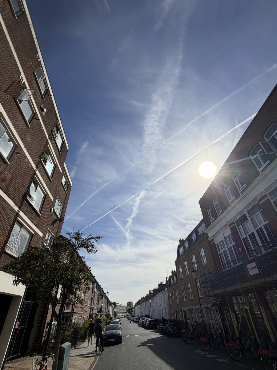 bb_rascal's tweet photo. Dimming the sun is live and direct. 

Aria have the contract and it's already happening, you can see the sheet forming from the spraying. 

That's why your car and windows at home are constantly covered in dust. Think about your lungs and our soils. https://t.co/HxenYwpoar