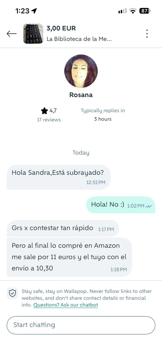 ssan0301's tweet photo. Wallapop es una cosa https://t.co/Npz7SrjqB3