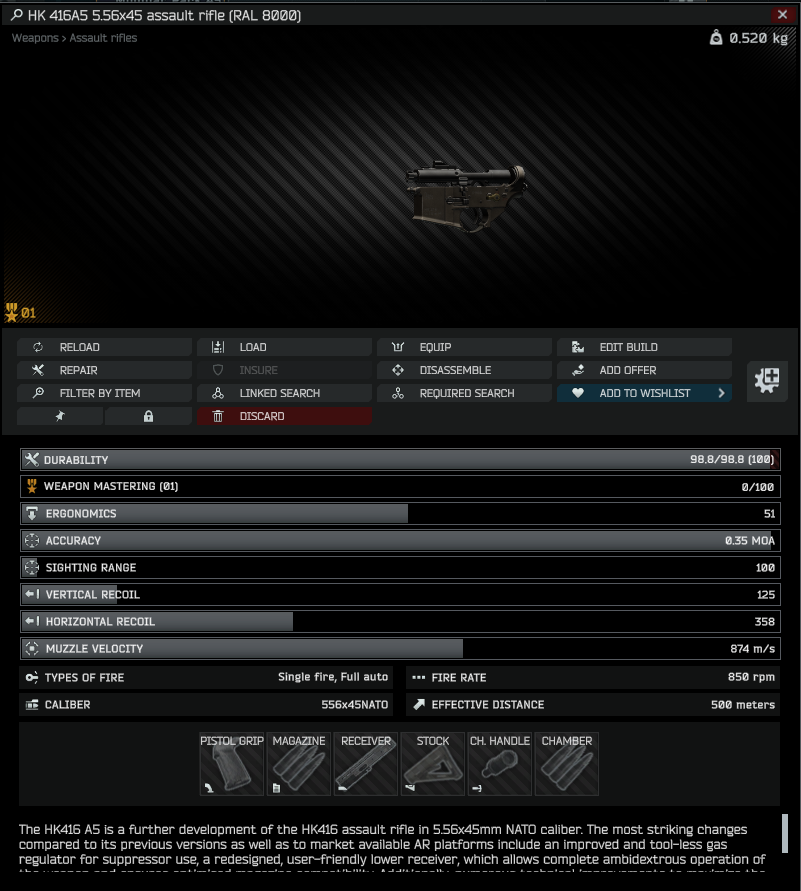 CheeksterGG's tweet photo. @nikgeneburn @domontovich Just a heads up, the RAL8000 416 that was added has a bug with its mastery. It isn't shared with the regular 416, and wont level up. https://t.co/NU03TiWkU7