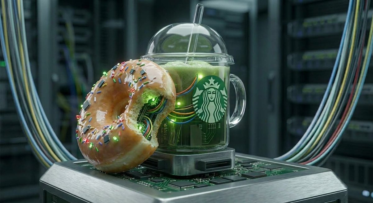 NyraReh's tweet photo. Everyone's worried AI will kill us, but has anyone considered giving it snacks?

Every morning, I stop by Café Gemini to get my AI a matcha and a croissant. Sometimes pancakes or donuts when I'm feeling generous.

So far, we're on excellent terms. 🐈‍⬛ https://t.co/S8RWVORlUQ