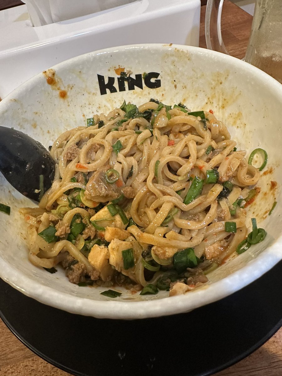 seimu1104's tweet photo. 大阪　西中島
KING

台湾まぜそば

呑みながらの🍜🍻

#ラーメン好きと繋がりたい https://t.co/mzkm5DuSiF