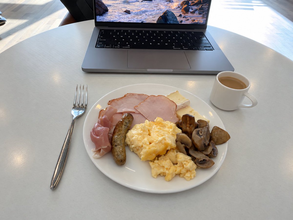 benjamio's tweet photo. Last stop before home. Football Leaks and Manchester City on one TV; an OpenAI agent breaching Australia’s Medicare statistics portal on the other.

I was just trying to have breakfast. 😅 https://t.co/z3xyPKdcYu