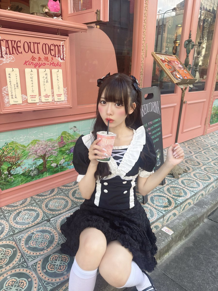 mamu_madoka's tweet photo. 外装も可愛いカフェはテンション上がっちゃう🎀⟡.·

📍代々木上原 小楽園 https://t.co/CBNGIpIgAw