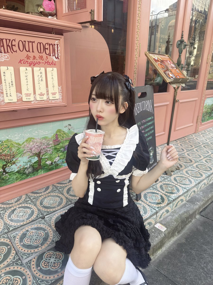 mamu_madoka's tweet photo. 外装も可愛いカフェはテンション上がっちゃう🎀⟡.·

📍代々木上原 小楽園 https://t.co/CBNGIpIgAw