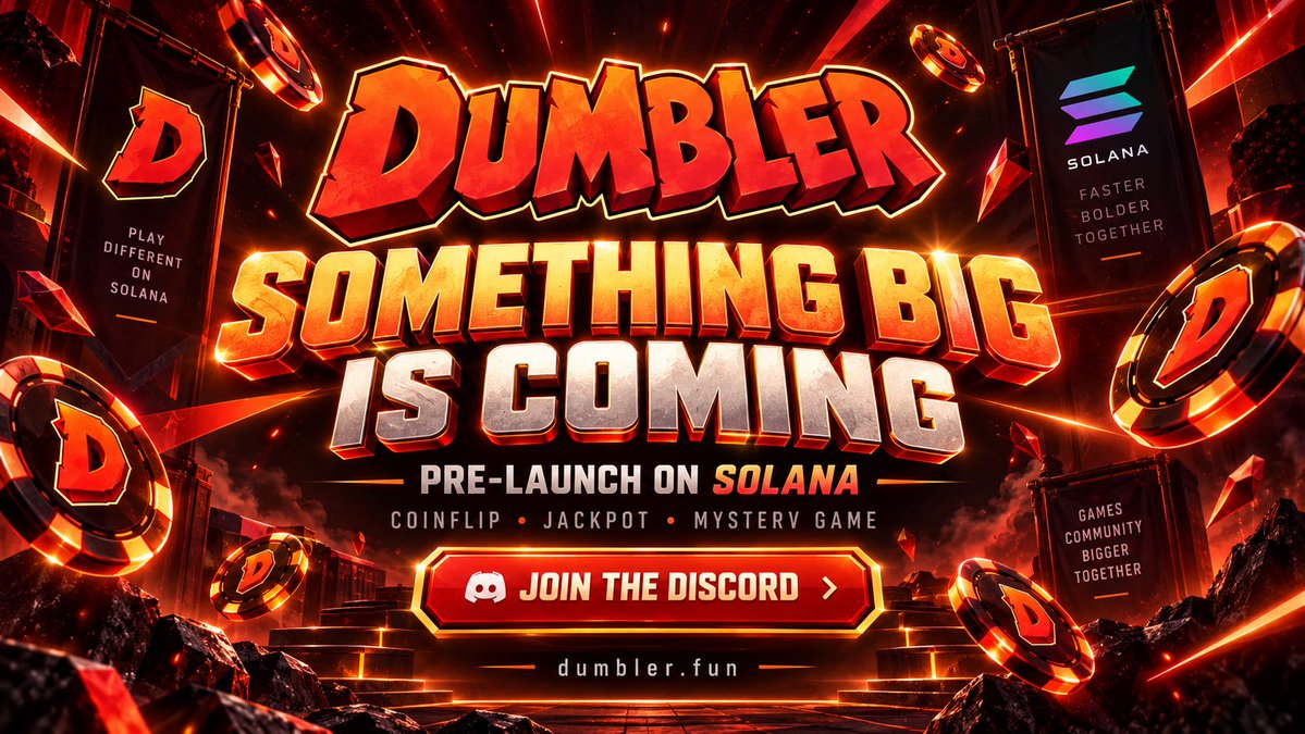 dumbleroff's tweet photo. Something big is coming to https://t.co/i39O0LBTYg on Solana.

Coinflip, Jackpot, Mystery Game and more are on the way.

Join the community before launch:
https://t.co/HJOSCrm4W5 https://t.co/Auso6tkHFb