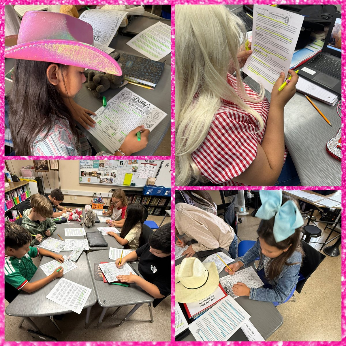 LBJelementary's tweet photo. Dolly Day! 4th Graders reading all about Dolly’s Legacy during the 2026 HEB Read 3 Big Texas Read In🩷 #Read3ReadIn #HEB 📚♥️ @EctorCountyISD #DollyDay2026 @HEB @LBJelementary @HEBexcellence https://t.co/Ouai8Xs0fd