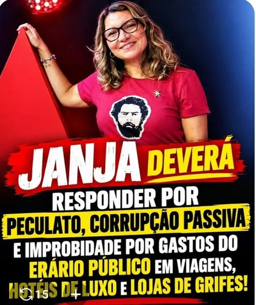 brasil_americo's tweet photo. o papel de*JANJA* na verdade foi um  cargo político, o que significa que ela não possui funções governamentais previstas na Constituição, não tem poder de decisão legal e não recebe salário.
MAS GASTA O QUE NÃO PODE E TAMPOUCO DEVE, DO ERÁRIO.
DEVE SER INVESTIGADA E PAGAR PELOS https://t.co/mc7lfdqVgA
