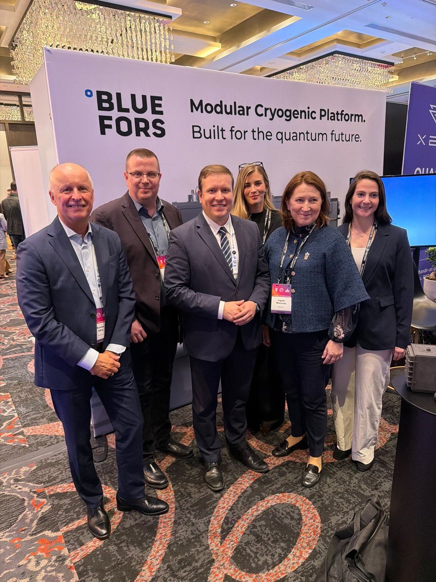 VilleTavio's tweet photo. Had the pleasure of being a keynote speaker at the Quantum World Congress, one of the world’s leading quantum events, in College Park, Maryland.

The Finnish delegation included many of our leading quantum companies and research organizations: IQM, Bluefors, Vexlum, QMill, Quanscient, SemiQon, InstituteQ and VTT.

On the sidelines, I had meetings with several other industry leaders and partners, including Google, IBM, Microsoft, Boeing, Airbus, IonQ and Lockheed Martin.