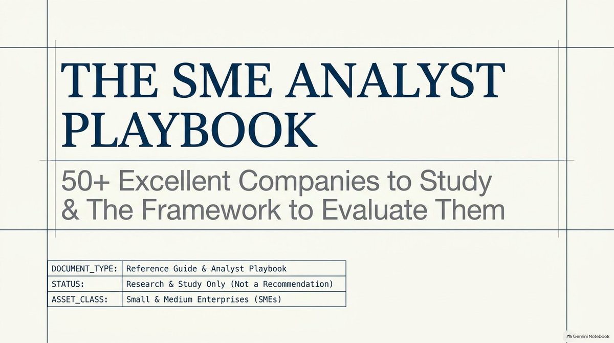 Akash17971's tweet photo. EXCELLENT & HIGH-QUALITY SME COMPANIES TO STUDY & TRACK 🔥🔥🔥

▪️ Shree Refrigerations
▪️ Prizor Viztech
▪️ Danish Power
▪️ Influx Healthtech
▪️ Yash Highvoltage
▪️ Ganesh Infraworld
▪️ Merritronix
▪️ Alpex Solar
▪️ Neetu Yoshi
▪️ Accord Transformer
▪️ Freshara Agro
▪️ Aimtron Electronics
▪️ Unihealth Hospitals
▪️ Millworks Technologies
▪️ Systematic Industries
▪️ Patil Automation
▪️ Baheti Recycling
▪️ Avana Electrosystems
▪️ Anondita Medicare
▪️ Tipco Engineering
▪️ Vivid Electromech
▪️ FlySBS Aviation
▪️ CFF Fluid Control
▪️ Khazanchi Jewellers
▪️ Poojaa Precision Engineering
▪️ OBSC Perfection
▪️ Telge Projects
▪️ Remus Pharmaceuticals
▪️ Energy Mission Machineries
▪️ Sacheerome
▪️ Prime Cable Industries
▪️ Aptus Pharma
▪️ Technocrats Plasma Systems
▪️ Concord Control
▪️ Namo eWaste Management
▪️ Grand Continent Hotels
▪️ L. T. Elevator
▪️ Taurian MPS
▪️ IndosMC
▪️ Pune E-Stock Broking
▪️ Divine Power Energy
▪️ Apsis Aerocom
▪️ Madhusudan Masala
▪️ JD Cables
▪️ Sunlite Recycling Industries
▪️ Afcom Holdings
▪️ Anlon Technology
▪️ Credent Connect N Care
▪️ Pramodini Medicare
▪️ Atharva Poly-Plast
▪️ Bai-Kakaji Polymers
▪️ Poojaa Precision
▪️ Kratikal Tech
▪️ Unified Data-Tech
▪️ Workmates Core2Cloud Solution
▪️ Devson Catalyst
▪️ Avience Biomedicals

WHAT TO STUDY BEFORE TAKING ANY DECISION
Just seeing strong growth or a good stock price performance is not enough.

Go through the company from multiple angles:
▪️ Balance Sheet — debt, net worth, cash, borrowings and overall financial strength
▪️ P&L Statement — revenue growth, margins, profitability and consistency
▪️ Cash Flow Statement — whether profits are actually converting into cash
▪️ Annual Report — business model, strategy, risks, subsidiaries and management commentary
▪️ Concall — management guidance, future plans, order book, capacity expansion and execution
▪️ Investor Presentation — business segments, customers, capacity, expansion plans and growth strategy
▪️ Exchange Announcements — orders, acquisitions, fund raising, contracts, new projects and other important developments
▪️ DRHP / RHP — particularly important for IPO-stage companies; understand the business, promoters, financials, objects of the issue and risk factors
▪️ Management & Promoters — background, track record, holding pattern, pledging and corporate governance
▪️ Order Book & Execution — size of order book, quality of orders and ability to convert them into revenue
▪️ Working Capital — receivables, inventory, payable days and cash conversion
▪️ Capacity Expansion — current capacity, utilisation and whether expansion is supported by actual demand
▪️ Customer Concentration — dependence on a few customers can increase business risk
▪️ Related Party Transactions — study them carefully
▪️ Debt & Interest Cost — understand how growth is being funded
▪️ Promoter Dilution / Fund Raising — track preferential issues, warrants, QIPs and other capital raising
▪️ Valuation — a good business can still demand careful valuation analysis
▪️ Execution — ultimately, management's ability to execute its stated plans matters the most

SME companies can offer interesting business models and growth opportunities, but they can also have higher execution, liquidity, governance and information risks, so deeper research is important rather than relying only on price action or social-media discussions.

Study the business first. Then study the numbers. Then study the management. Finally, study the valuation.

DISCLAIMER
This post is for educational and informational purposes only and should not be considered investment advice, research advice, or a recommendation to buy, sell, or hold any security.