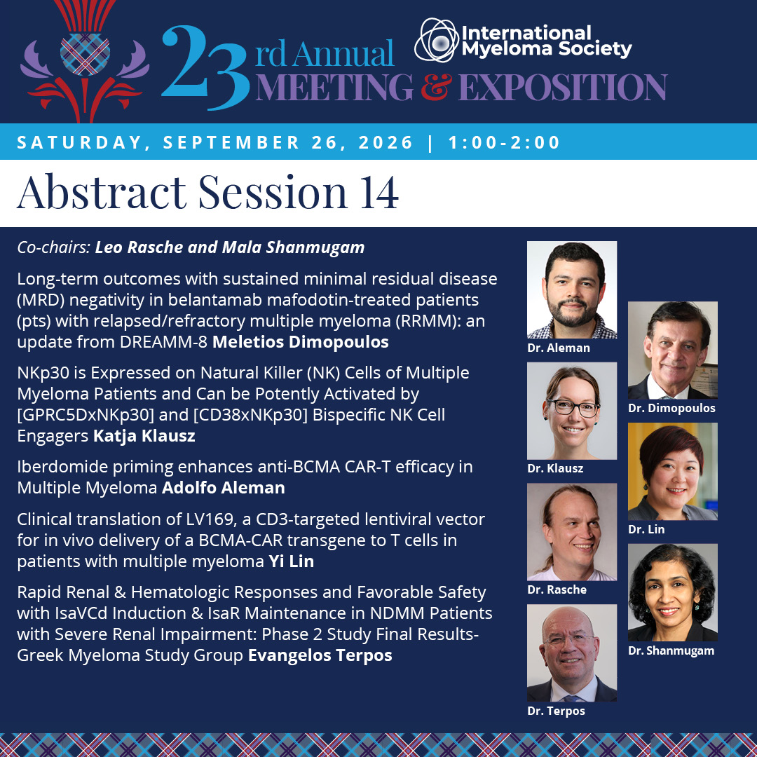 Myeloma Society (@Myeloma_Society) — #IMS26 — conference slide