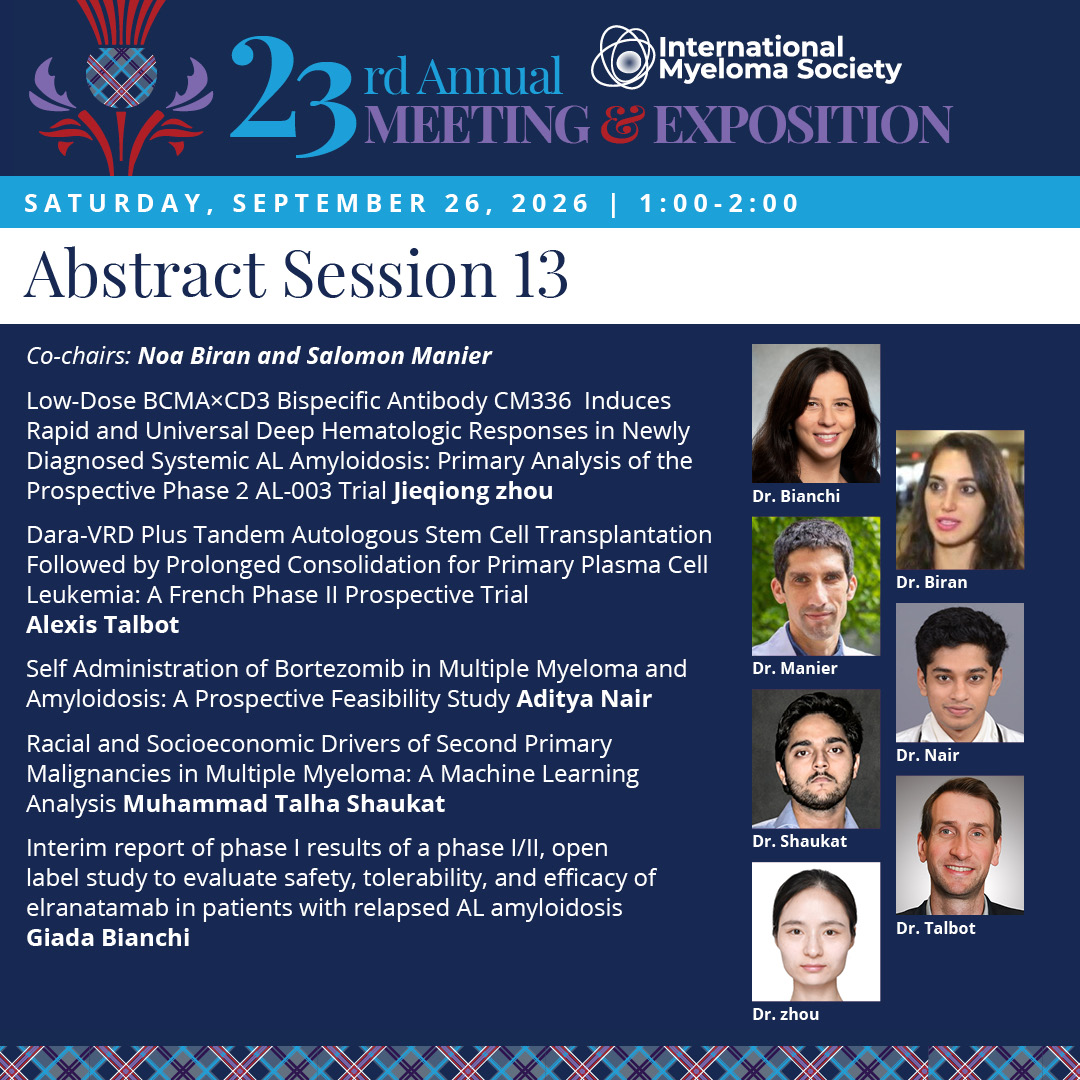 Myeloma Society (@Myeloma_Society) — #IMS26 — conference slide