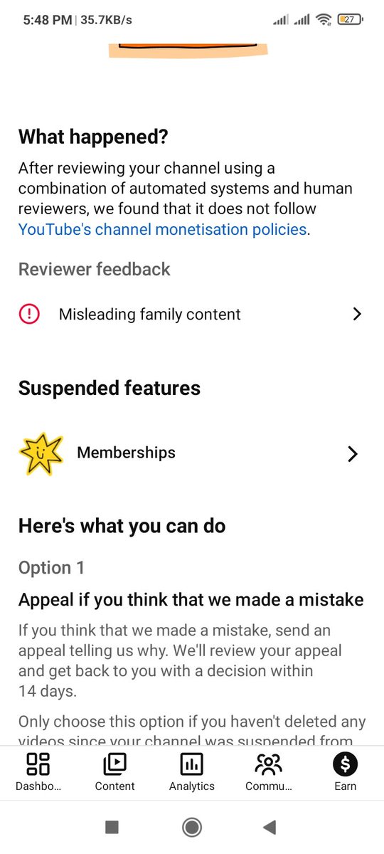 MakeJokeKamil's tweet photo. @TeamYouTube A 600K SUB CHANNEL IS BEING DESTROYED BY BOTS! "Make Joke kamil" was falsely demonetized for "Misleading Family Content". I make 13+ adult horror animation, NOT kids media. AI is broken &amp; appeals are rigged. I need a HUMAN reviewer now! RT https://t.co/Yf0rd1Ts8o