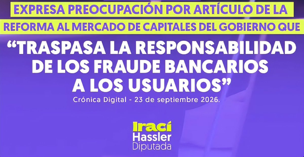 RobertoMerken's tweet photo. 🔴 Urgente

Si te vacían la cuenta, ¿la respuesta será que debiste cuidarte mejor o contratar un seguro?

La reforma al mercado de capitales propone rebajar de culpa grave a culpa leve el estándar para responsabilizar al usuario por un fraude bancario. Incluso contempla presumir esa culpa en ciertos casos.

@IraciHassler tiene razón en levantar la alerta: la seguridad de nuestros pagos no puede terminar siendo un costo que se le cargue a quien sufrió la estafa. Esta norma debe corregirse en el Congreso.