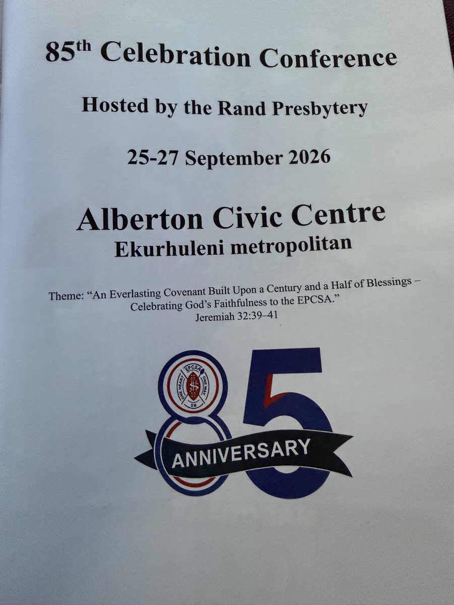Lesufi's tweet photo. Today, I joined the 85th Anniversary of the Men’s Guild of the Evangelical Presbyterian Church in South Africa here In Alberton, Ekurhuleni https://t.co/x2QNAgEwLd