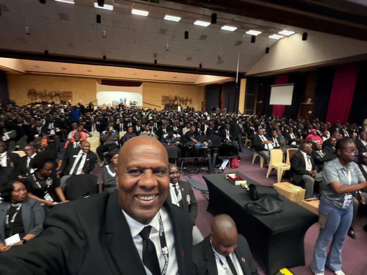 Lesufi's tweet photo. Today, I joined the 85th Anniversary of the Men’s Guild of the Evangelical Presbyterian Church in South Africa here In Alberton, Ekurhuleni https://t.co/x2QNAgEwLd