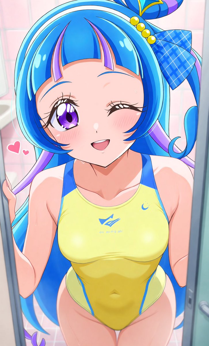 jeongja32381659's tweet photo. キュアウインク(蒼風なな)の、イェロー競泳水着💛🩱💙 #PixAI @PixAI_Official https://t.co/VGTwtAlrmL https://t.co/WxZwXqtsa1