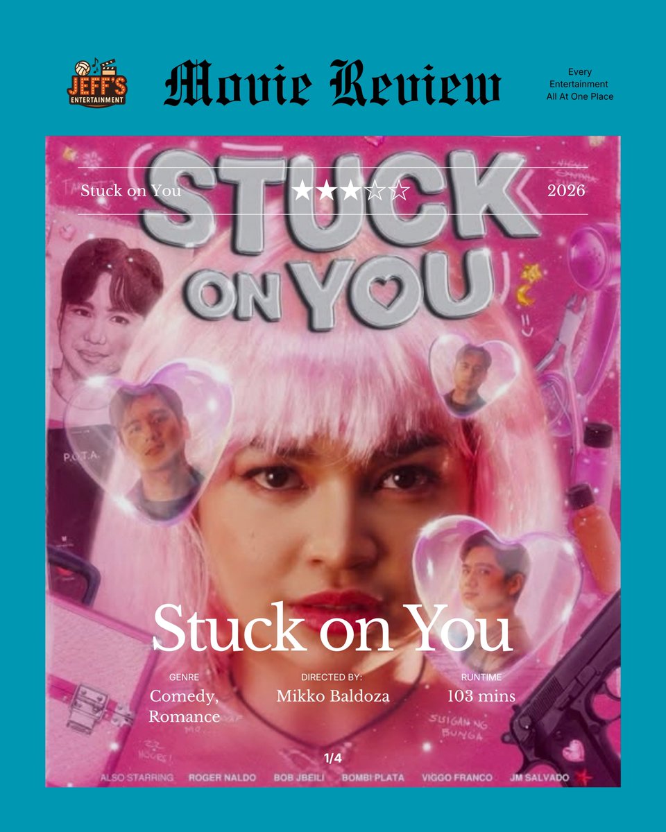 ColomaIsaacJeff's tweet photo. #PureGoldCinePanalo2026 Review:
STUCK ON YOU

Learning to let go of toxicity, or at least even call out for the change of it, is a part of being able to show, give, and receive love.

It is a no-brainer that a film like this is worth to watch on the big screen!

Xyriel is gold. https://t.co/MeoIax3LiW