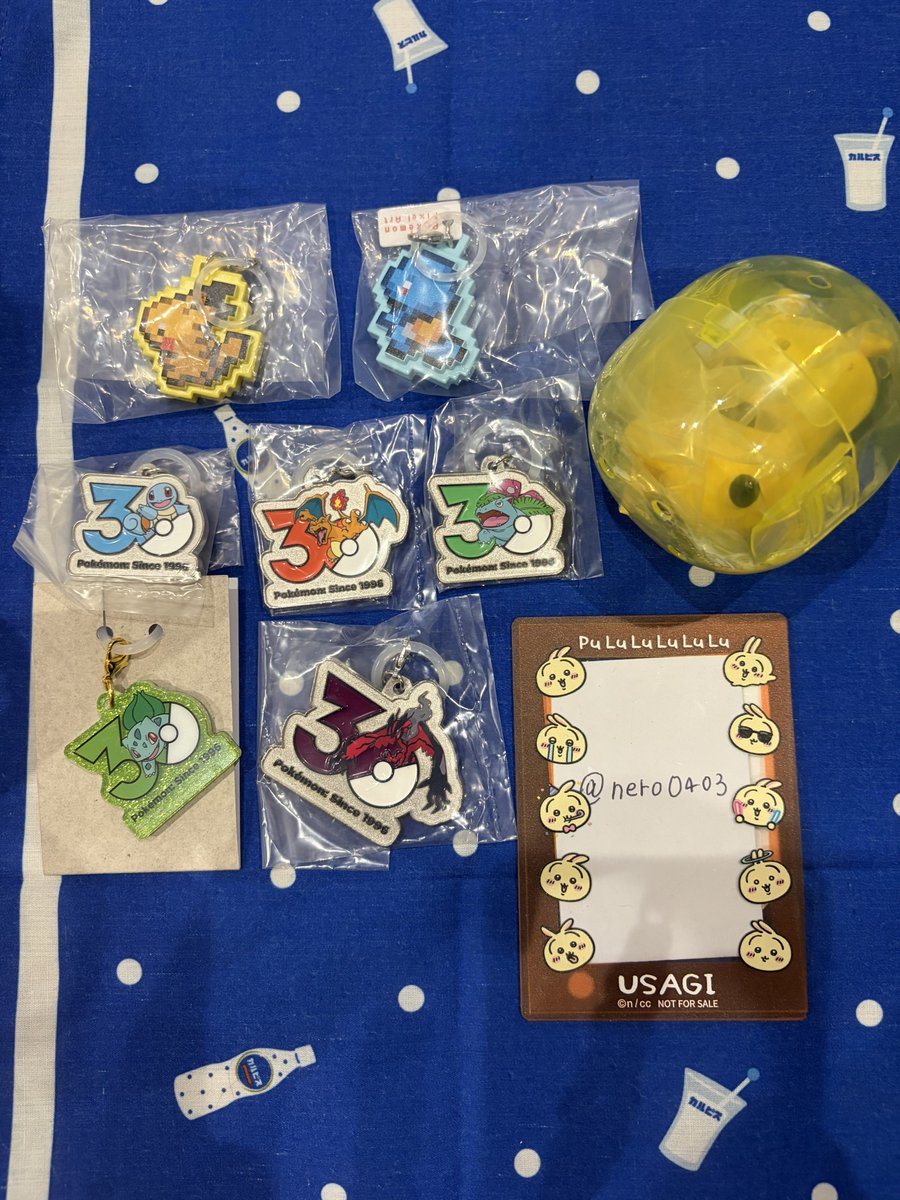 nero0403's tweet photo. 【交換】
ポケモン Poké-Charm 30周年ロゴマスコット メタルチャーム つれあるき へんしんメタモン サンリオ チェンソーマン シュガバニ ちいかわ

【譲】  画像1-2枚目(2枚目下の画像は開封済)

【求】  画像3-4枚目

郵送交換希望。複数交換の方優先。
お返事にお時間を頂く場合があります🙇‍♀️ https://t.co/SUpQjMAIb7