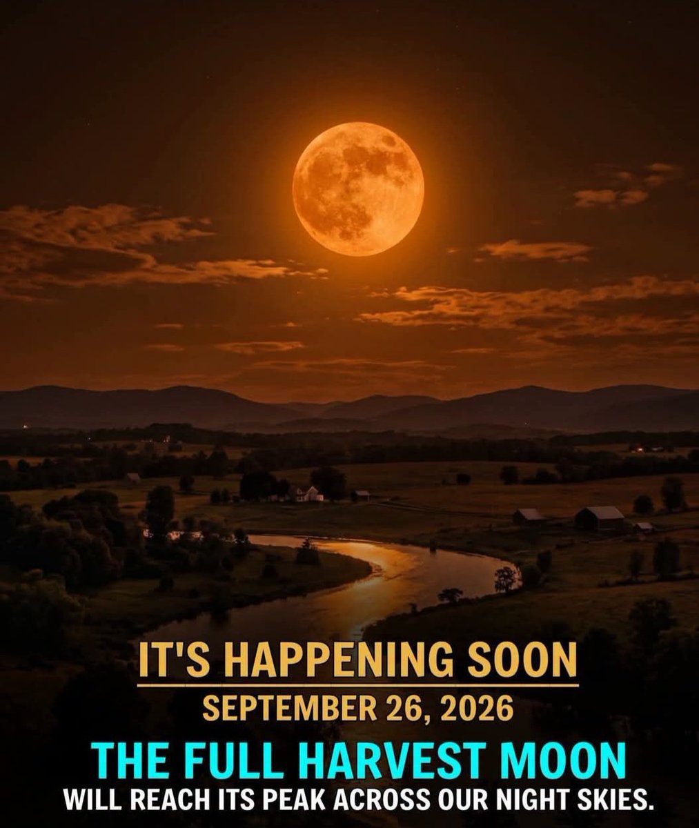 RealEstAnnMarie's tweet photo. Full Tennessee Orange Harvest Moon tonight, September 26, 2026! https://t.co/9k1fe4GopT