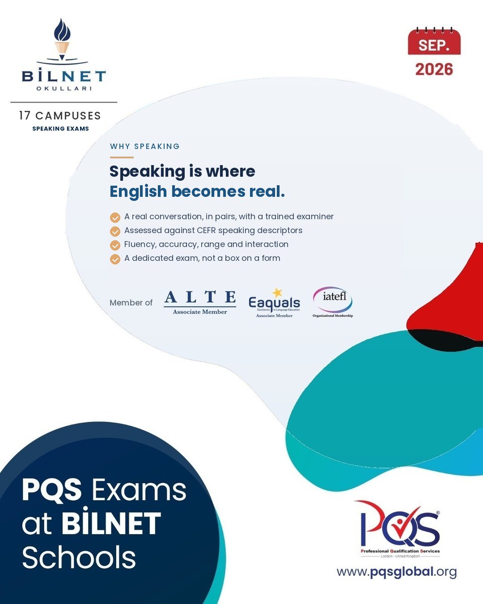 Fatihceylan1111's tweet photo. Pencils down. Tablets on. 📱

This September, @Bilnet Okulları delivered PQS Global's CEFR-aligned English exams on tablets across 4 campuses in Istanbul &amp; Ankara, Türkiye.

Paperless. Standardised. Insight-ready.

#PQSGlobal #Türkiye #CEFR #DigitalAssessment #EdTech https://t.co/dTeqvhhEzy