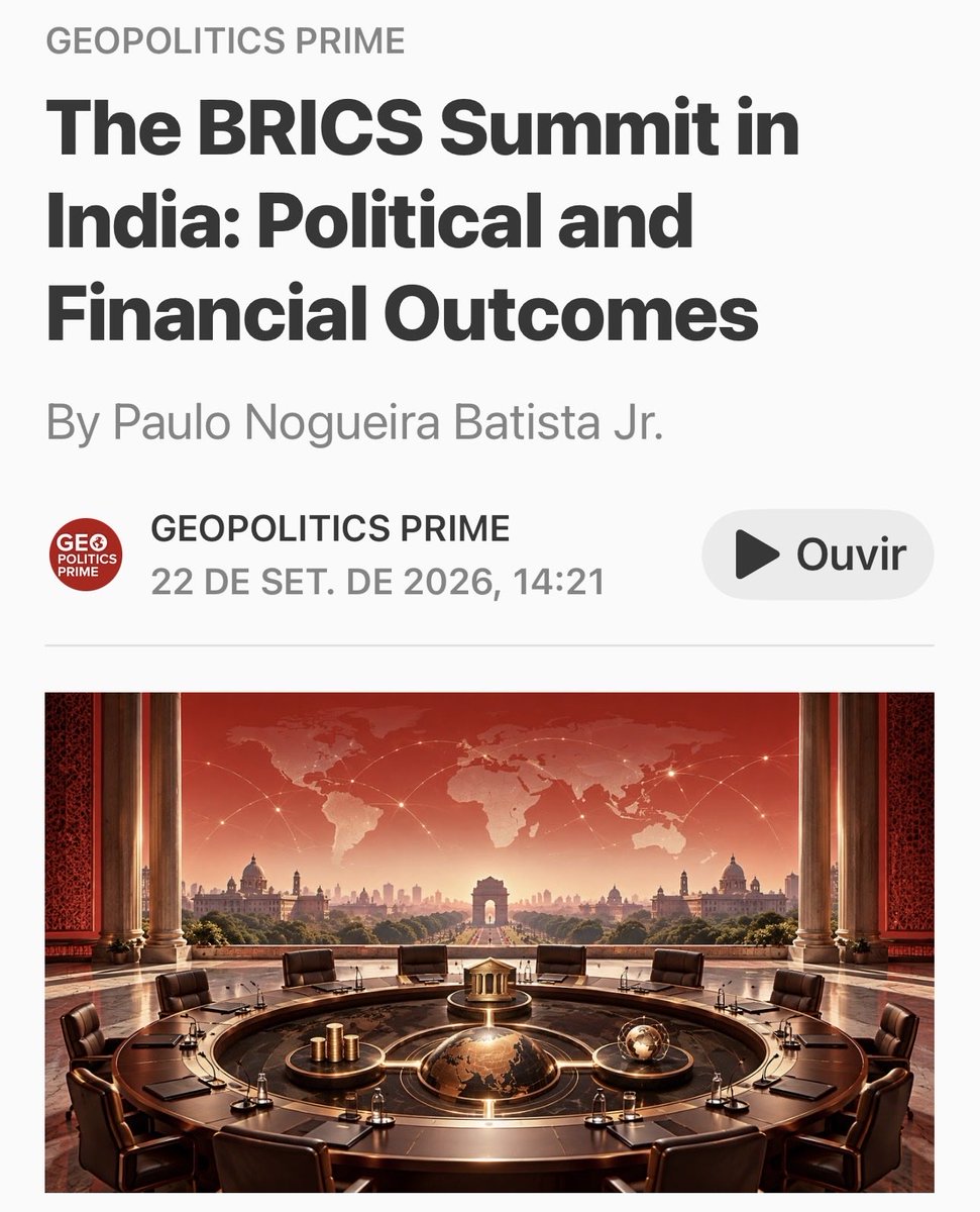 paulonbjr's tweet photo. https://t.co/L30JVc7JGE
O artigo sobre a cúpula dos Brics também foi publicado em inglês.
#bricssummit #india #china #ndb #bricscra #bricspay https://t.co/luSNO2o4wu