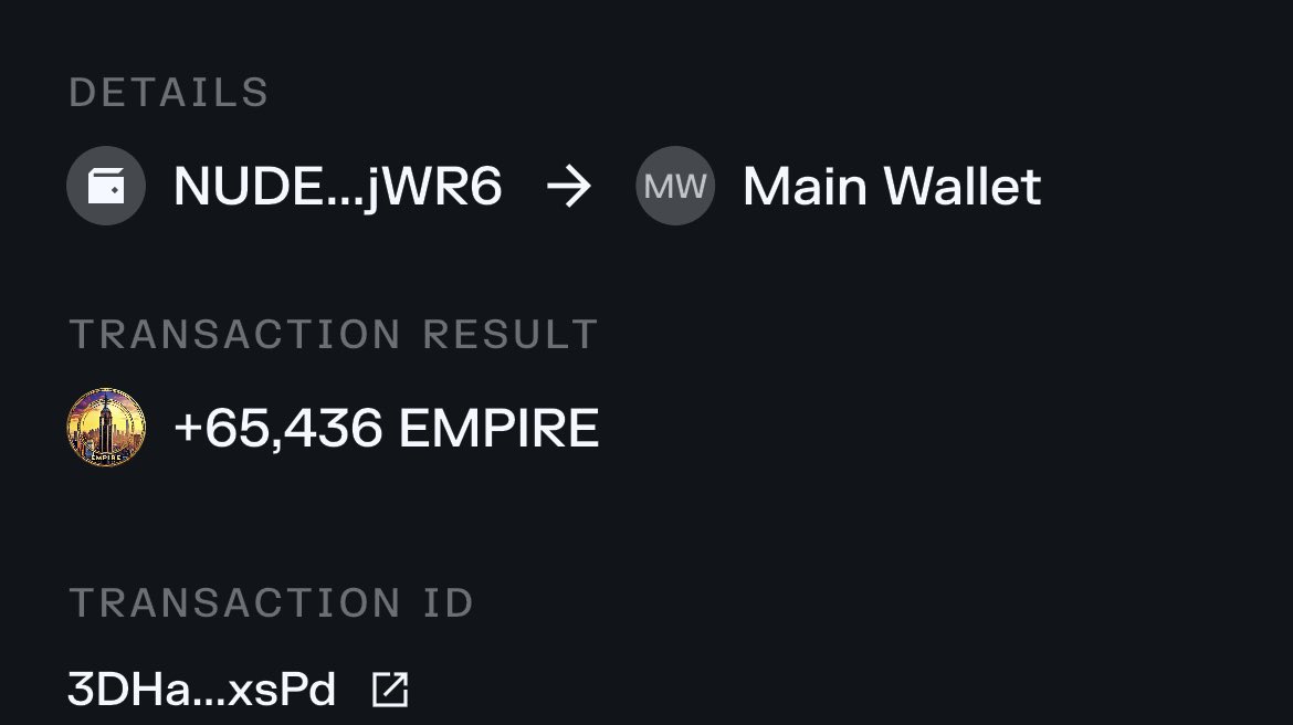 Stampede_215's tweet photo. Just got my Empire airdrop from @sempireDAO Naked &amp; Happy Dao!!! https://t.co/KhLzlo3Hqw