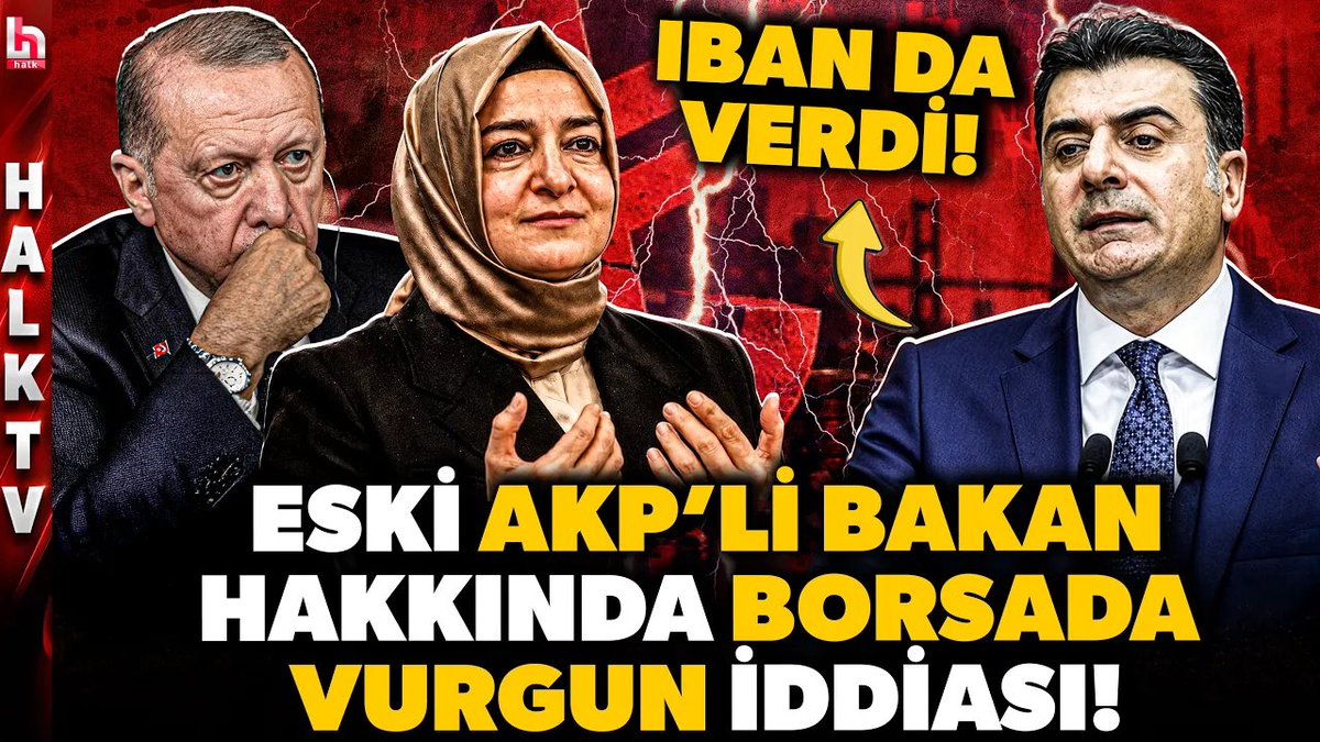 halktvcomtr's tweet photo. BU İDDİA TÜM TÜRKİYE'Yİ SARSAR! AKP'li eski bakan borsada parayı böyle kırmış! Zeynel Emre patlattı!

İZLEMEK İÇİN TIKLAYIN👉🏻 https://t.co/mafbRM2QNp https://t.co/HW9qzCJpkz