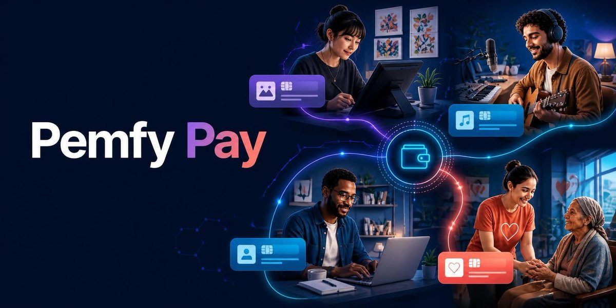 Pemfycom's tweet photo. 🚀 Meet Pemfy Pay: simple payments for independent work and meaningful causes.

✅ For creators accepting support
✅ For freelancers collecting payments
✅ For charities receiving donations
✅ For anyone raising funds for a cause

🔗 Share your payment link and receive USDC from any chain directly to your wallet.

For creators, causes, freelancers, and communities building something that matters.

#Pemfy #CryptoPayments #Donation #Freelancers