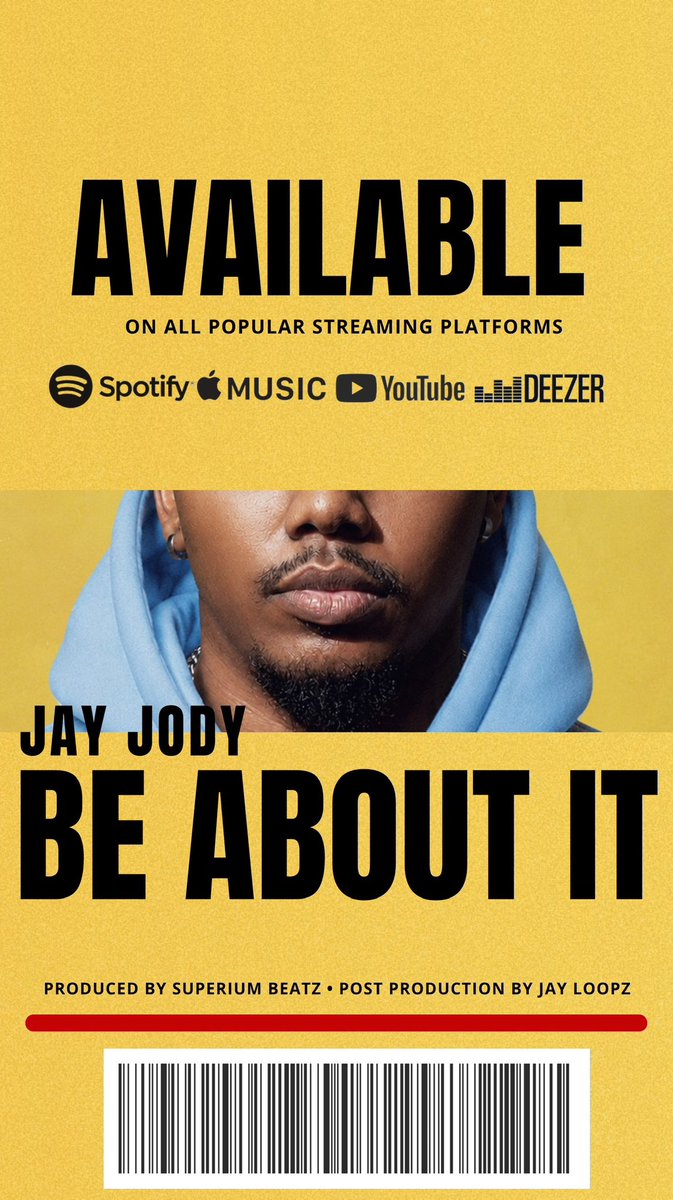 OriginalJayJody's tweet photo. “BE ABOUT IT” by Yours Truly ⚡️OUT ON ALL PLATFORMS 💿 

I appreciate all the love I’ve been getting for this drop. Bless 🤲🏾 

More to come. ✨ 

🔗 https://t.co/iSyMcCd2lf https://t.co/Pn6m3E8S5H