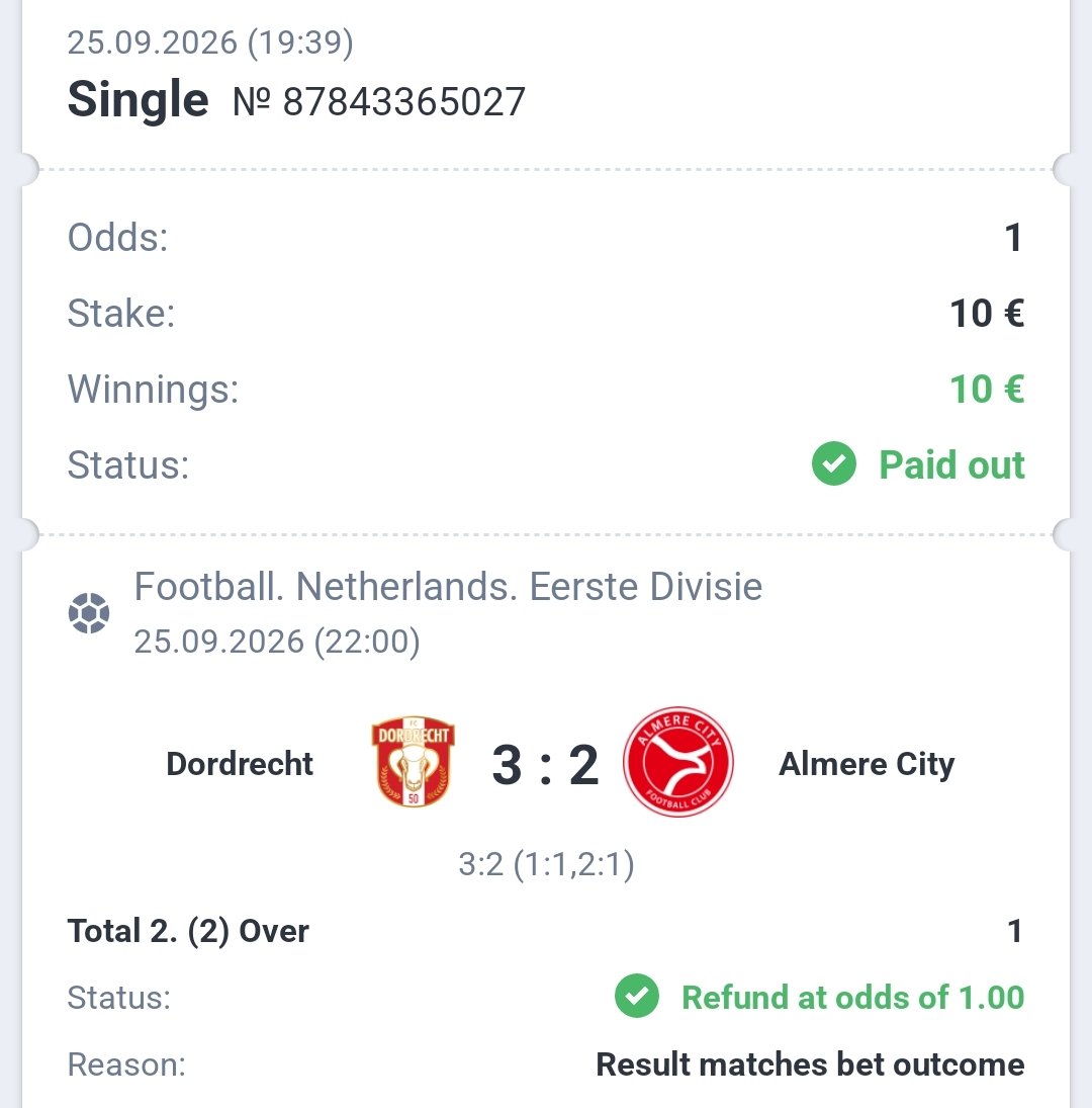 RaimisGold's tweet photo. YESTERDAY'S RESULTS — 25.09.2026 📊

✅ 2 Bets
♻️1 Refund
❎ 1 Lose

💰 Starting Bankroll: €400
📈 Current Bankroll: €485,01

The journey to €10,000 continues! 🚀 https://t.co/xRtyXCXexL