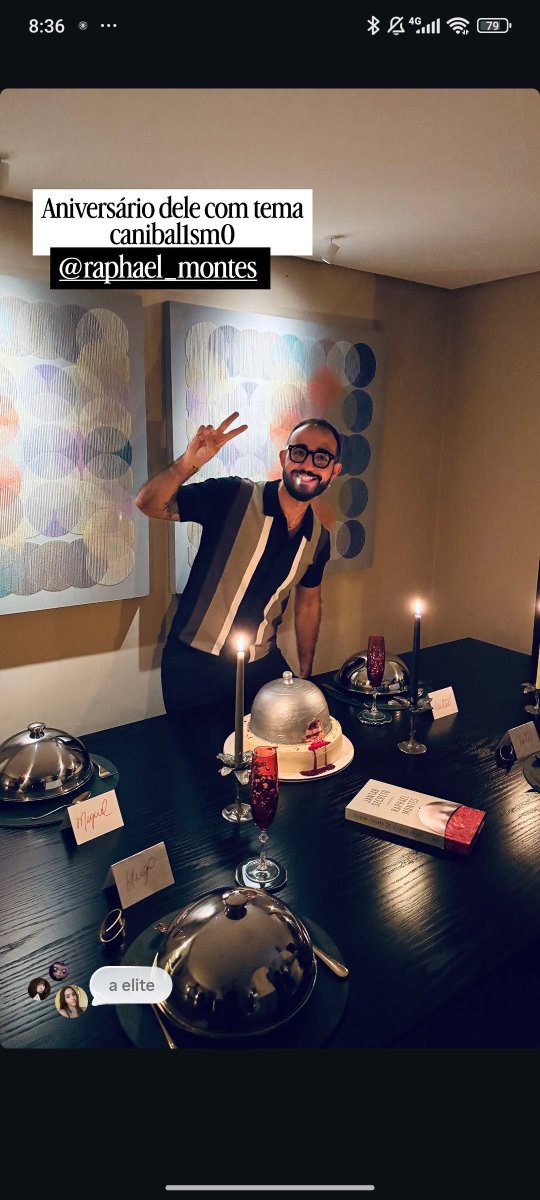 holyybizzle's tweet photo. tô completamente horrorizada com a informação de que o Raphael Montes fez o aniversário dele com o tema CANIBALISMO!!!!! pqp https://t.co/yab3HKd2mX