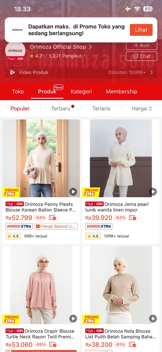 Airapeje's tweet photo. ✨OOTD STYLISH, DOMPET TETAP AMAN✨

Lagi cari atasan hijab friendly yang kekinian tapi harganya masih aman dikantong ? 👀

Langsung intip koleksinya yukk‼️ https://t.co/gO2ufU0GUd