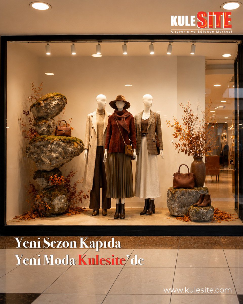Kulesite_AVM's tweet photo. 🍂 Yeni sezon kapıda, yeni moda Kulesite’de! 

🛍️ Vitrinlerde sonbaharın en yeni trendleri yerini almaya başladı. 🍁

👗 Gardırobunu yenilemek, sezonun öne çıkan parçalarını keşfetmek ve stiline yeni bir dokunuş katmak için Kulesite seni bekliyor. 

#KulesiteAvm #YeniSezon https://t.co/fYaiQKZHKo
