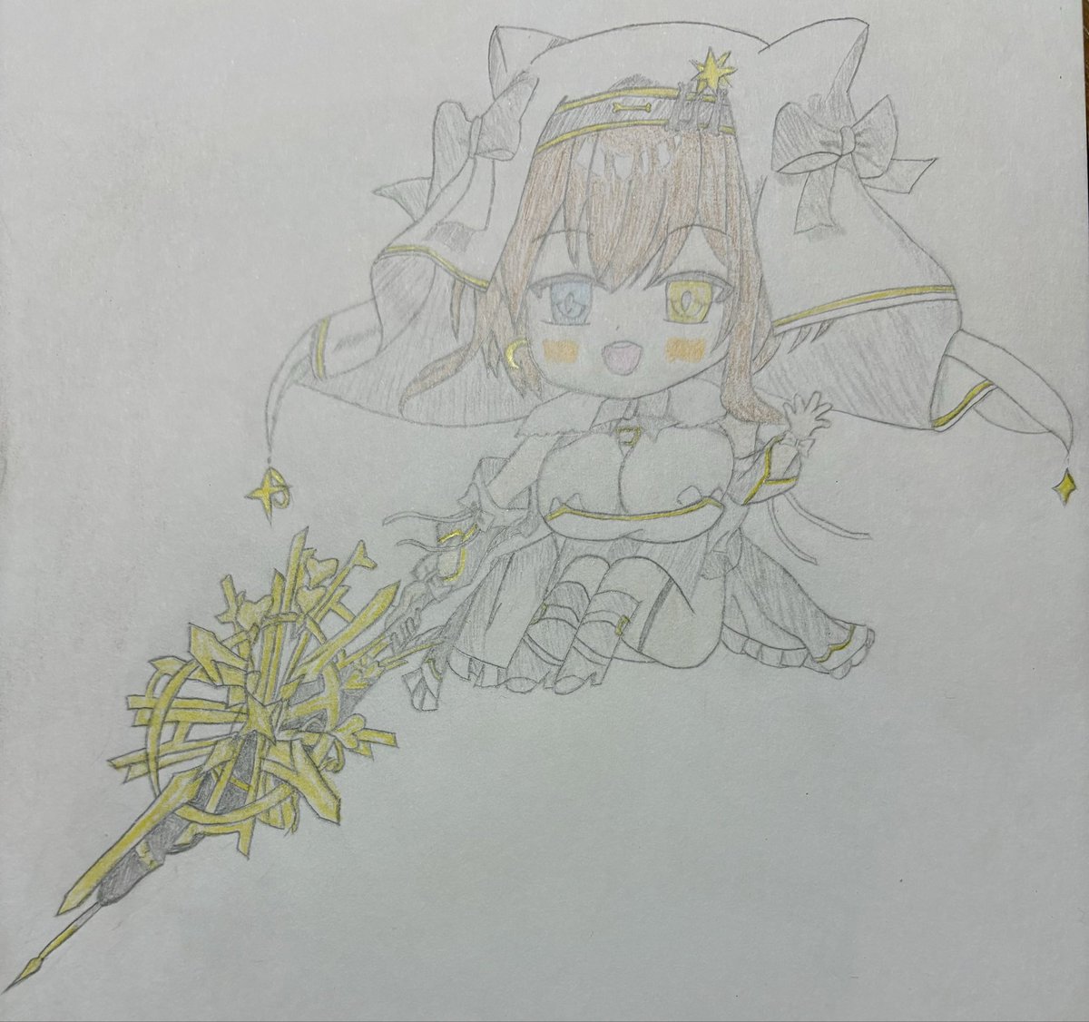 ufwfcbt's tweet photo. フェリシー誕生日おめでとう！🎁╰(*´︶`*)╯🎉
(これは昔描いたシスター風フェリシー)
二着目ずっと待ってるよ！！ https://t.co/DHRHk5LZWo