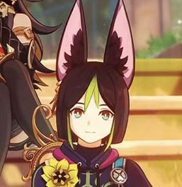 princessribbon_'s tweet photo. I love how Tighnari has such a pretty smile but he can’t smile at all for photos https://t.co/Vmcp8jAsp6