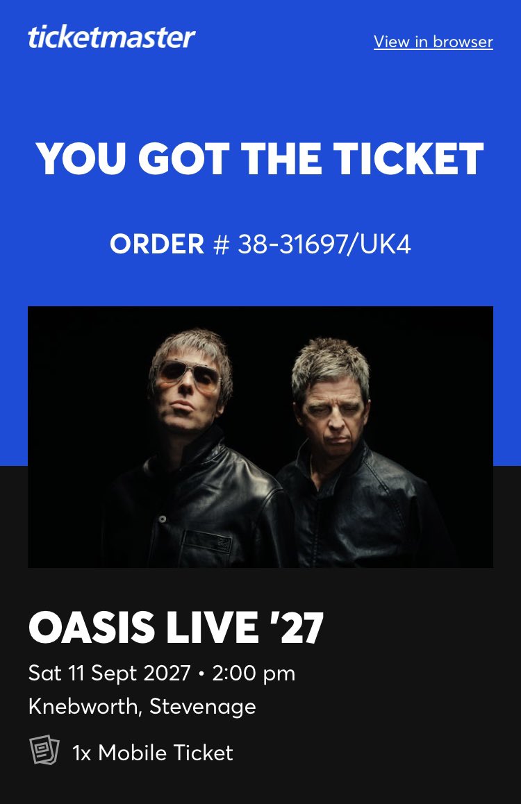 Pmoore67's tweet photo. @liamgallagher I’m in !!! See You There !!!
#OasisLive #knebworth2027 https://t.co/XOOc8lf7fI