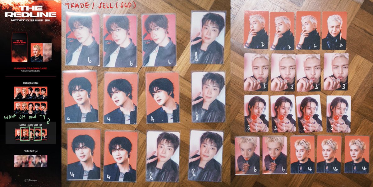 BLINGYJAE's tweet photo. WTT / WTS SG SINGAPORE

NCT127 RED LINE TRADING CARD

want: JAEHYUN / TAEYONG special id trading card

have: HAECHAN / YUTA / JOHNNY / JAEHYUN / TAEYONG 

dm if interested!!
cheaper if u buy more 🤓 https://t.co/7AZgQVPZvh