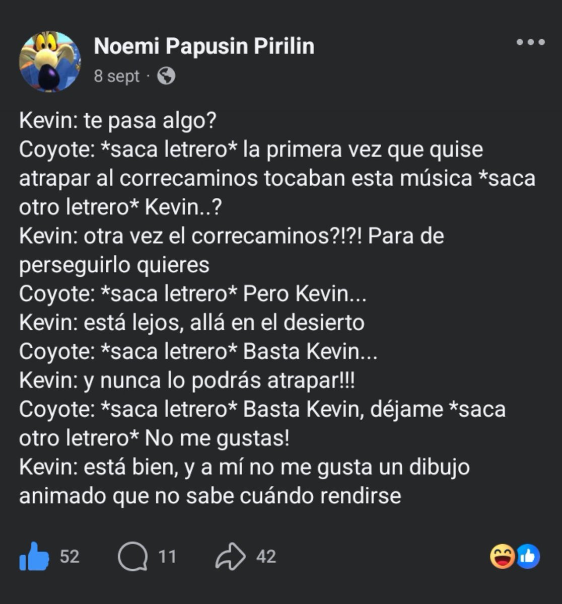 EceroC52926's tweet photo. Tmr yo ya dije que me iba pero miren está joya que me encontré en facebook 
#AttorneyCoyote #coyotevsacme #WileKevin
Ahora sí chau
Fa https://t.co/9JXn4NvTav