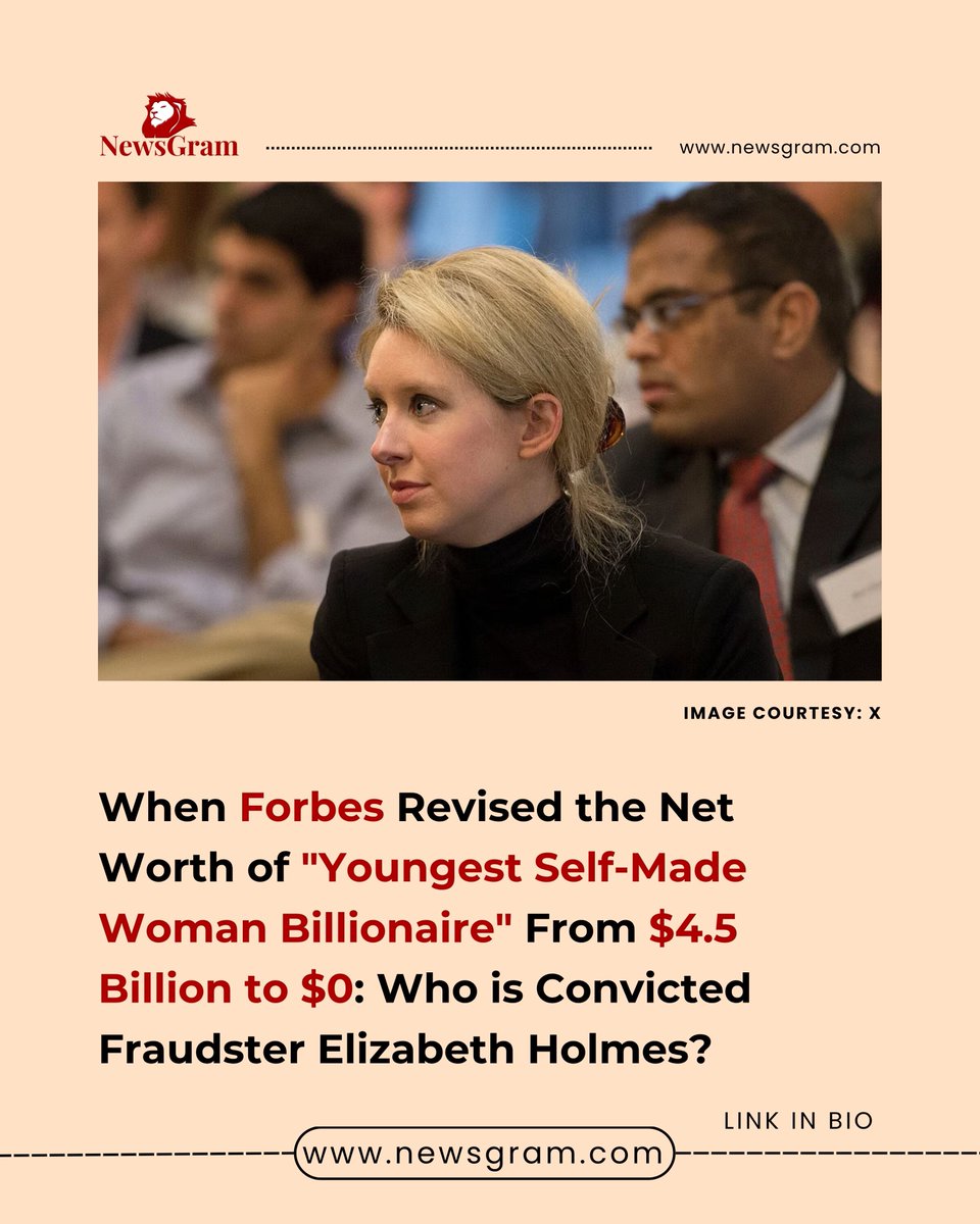 NewsGramHQ's tweet photo. Elizabeth Holmes, Theranos founder and convicted fraudster, returns to the spotlight with A24’s ‘You Can See Everything’ documentary
Link in Comment Section to read full story
#elizabethholmes #theranos https://t.co/6yUCJFVkDT