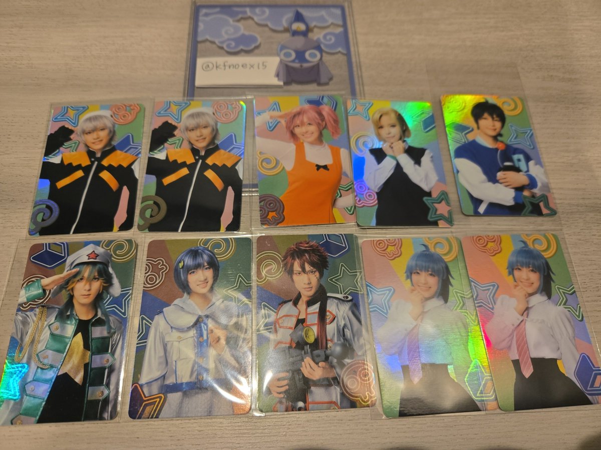 kfnoex15's tweet photo. 【交換】ケロミュ ランダム アクリルスタンド アクスタ フォトカード 

譲：メタケロロ、メタタママ、桃華、サブロー、冬樹、ギロロ、タママ、ケロロ、メタギロロ、夏美、モア、ギロロ

求：各種ドロロ(カードはプリクラ風＞証明写真風)、定価

交換優先、9/26現地お手渡し
お気軽にお声がけください。 https://t.co/beJhGQ8WoN