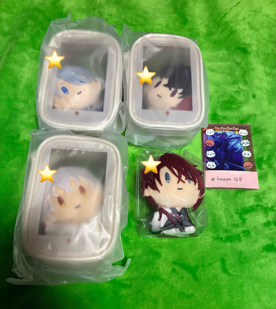 kappa168's tweet photo. 【交換•譲渡】刀剣乱舞 御伴散歩 ぽちくじ

【譲】
A賞 鶴丸 長義 青江 肥前
B賞 後家 松井 雲次 和泉守
C賞 則宗 三日月 山鳥毛 大典太 ソハヤ 日光 鶴姫 小豆 謙信 信濃 鳴狐 物吉
D賞 山姥切 面影 燭台切 小竜 三郎 福島 明石
E賞 加州 大倶利伽羅 五月雨 村雲 水心子 清麿 大慶

→ https://t.co/XUzFrNWQDT
