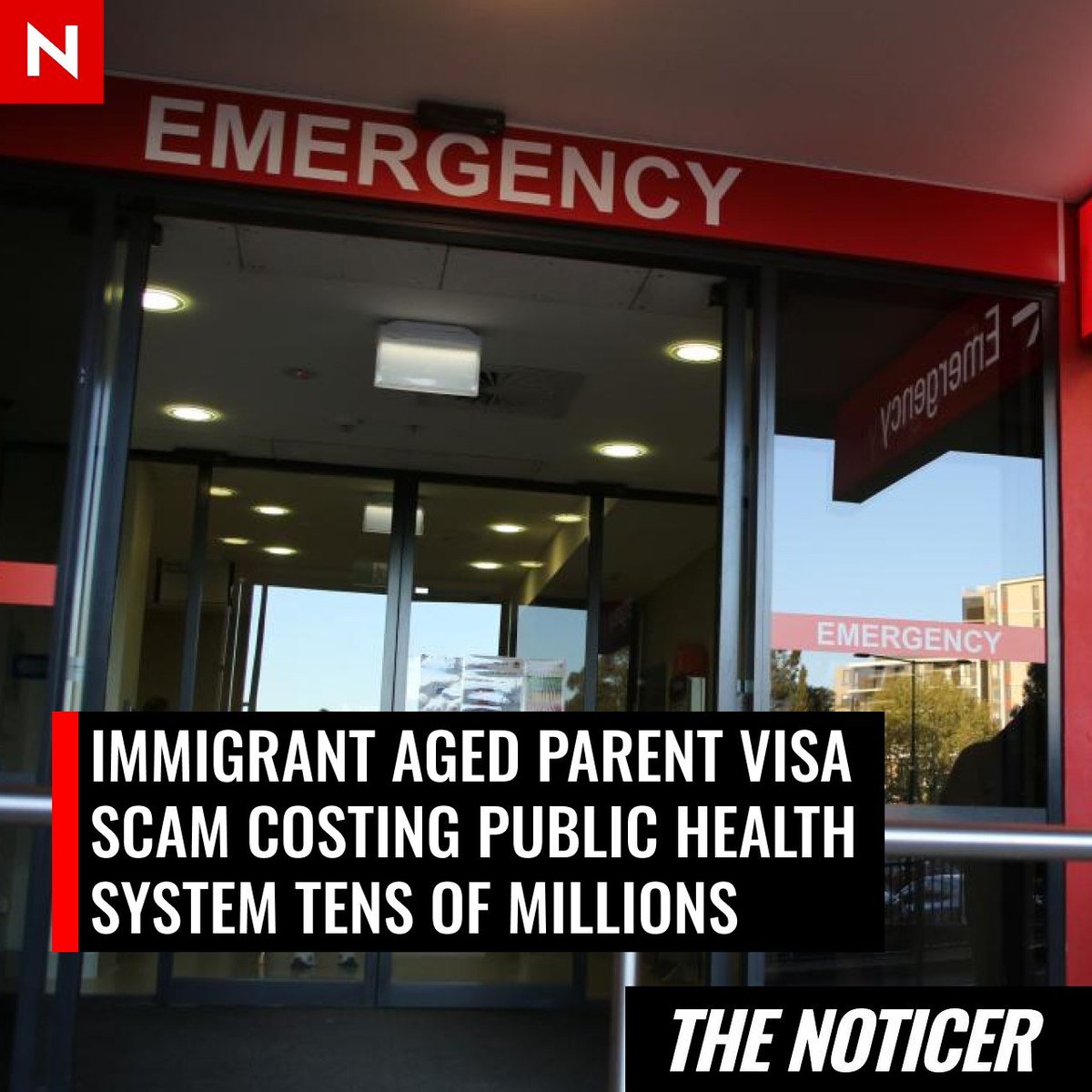 NoticerNews's tweet photo. A healthcare sector whistleblower has revealed how immigrants are bringing their elderly parents into Australia as tourists, using a visa loophole so they can stay indefinitely, getting them free medical treatment, and leaving taxpayers with the bill. https://t.co/j3G6l75CPf